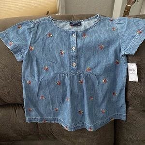 Girls Size M (8) denim top